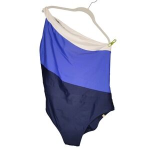 Summersalt One Piece Swimsuit Womens Size 16 Blue Sidestroke Colorblock Swimwear